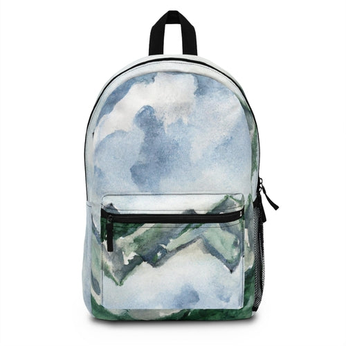 Backpack - Water-resistant Bag - Green Mountainside Nature Landscape
