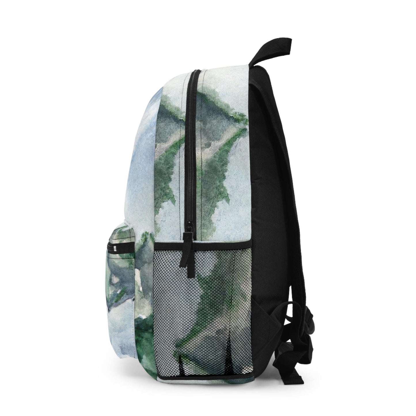 Backpack - Water-resistant Bag - Green Mountainside Nature Landscape