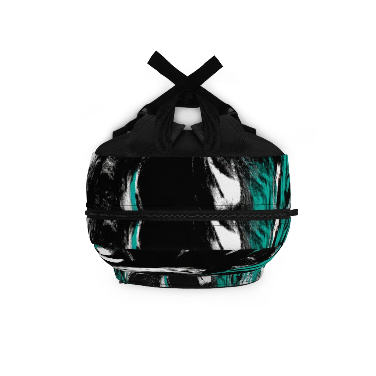 Backpack Work/school/leisure - Waterproof - Black Green White Abstract