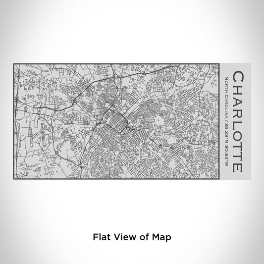 Charlotte - North Carolina Map Insulated Bottle