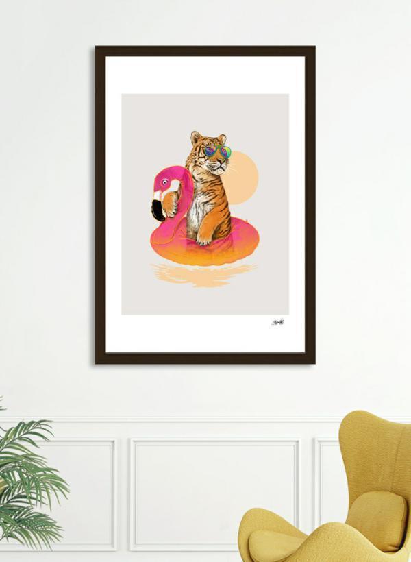 Chillin (Flamingo Tiger) Frame