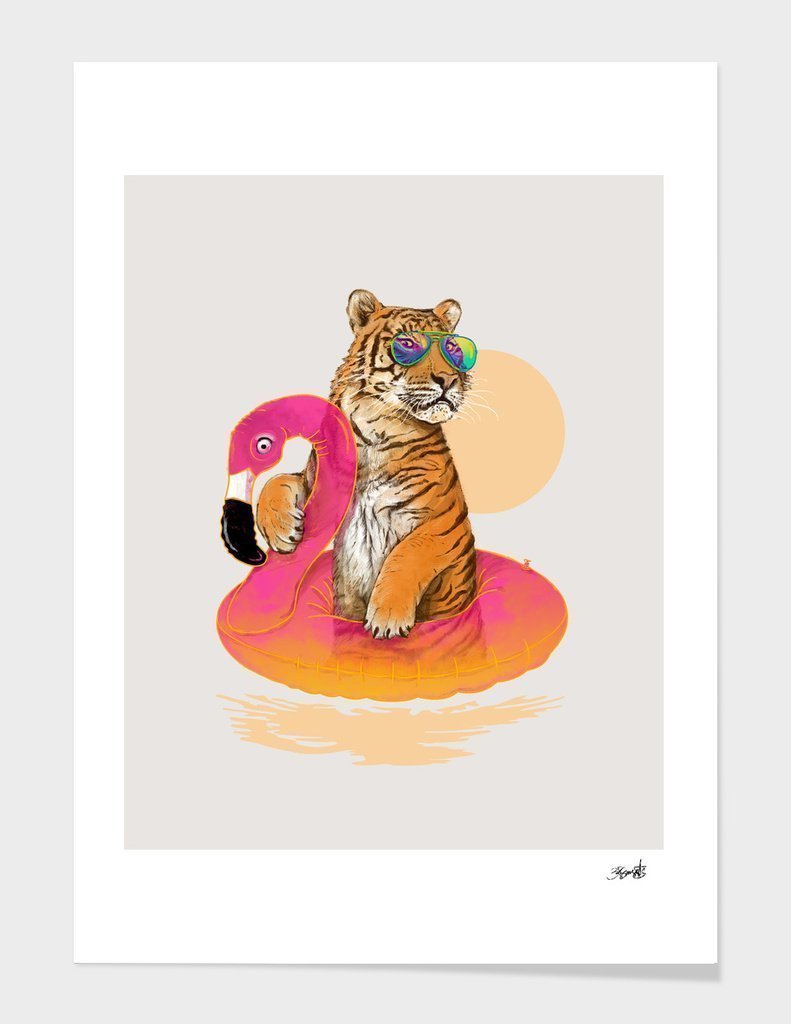 Chillin (Flamingo Tiger) Frame