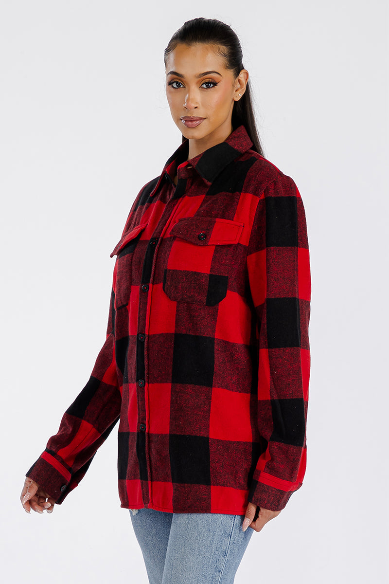 Boyfriend Oversized Soft Flannel Shacket