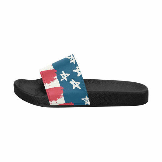 Mens Slide Sandals - Stars and Stripes Print