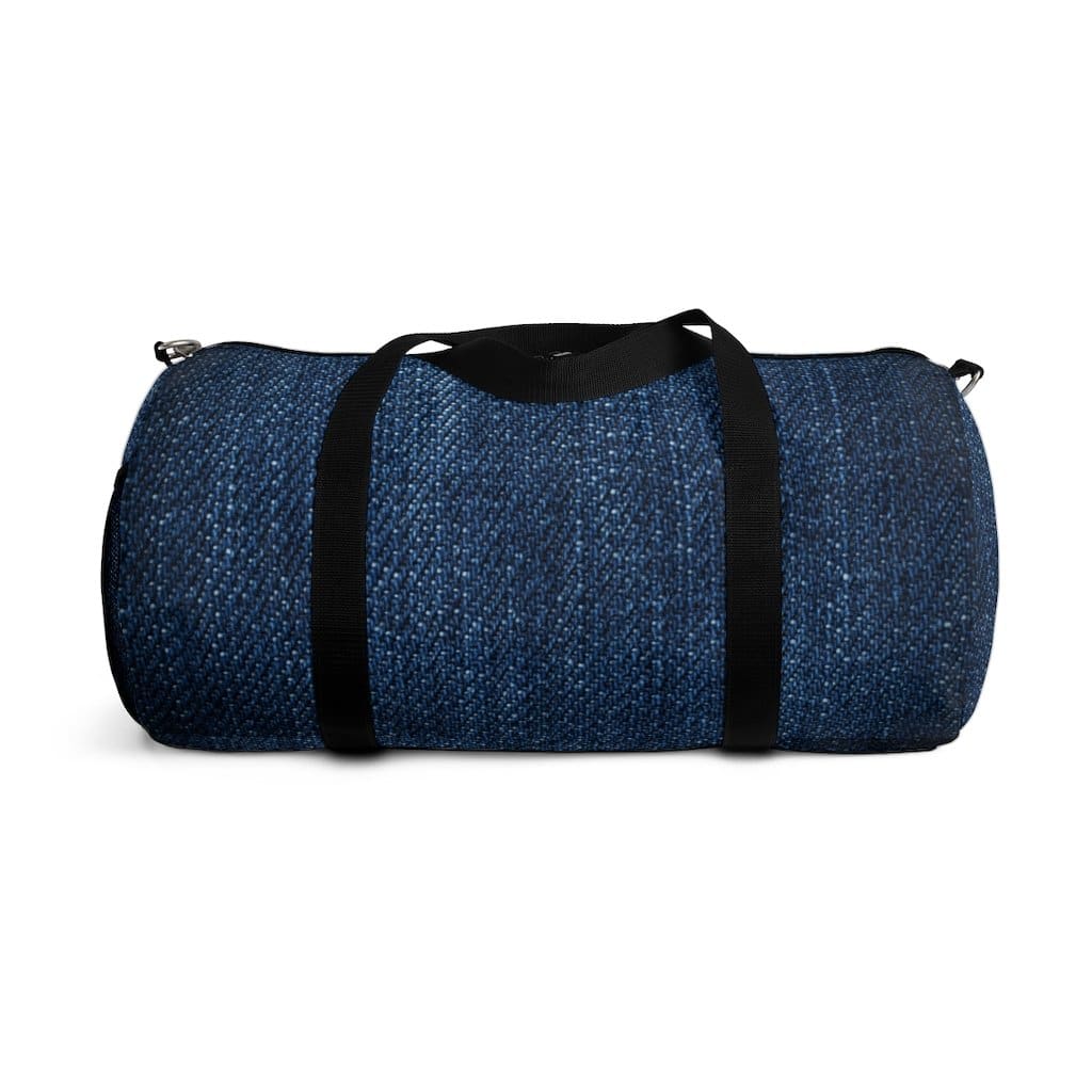 Duffel Bag - Carry on Luggage - Dark Blue Denim