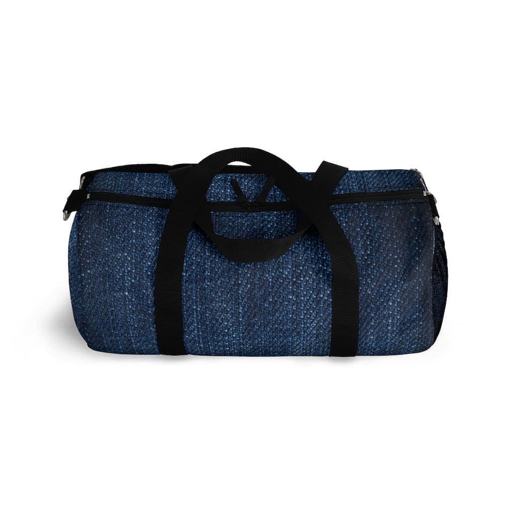 Duffel Bag - Carry on Luggage - Dark Blue Denim