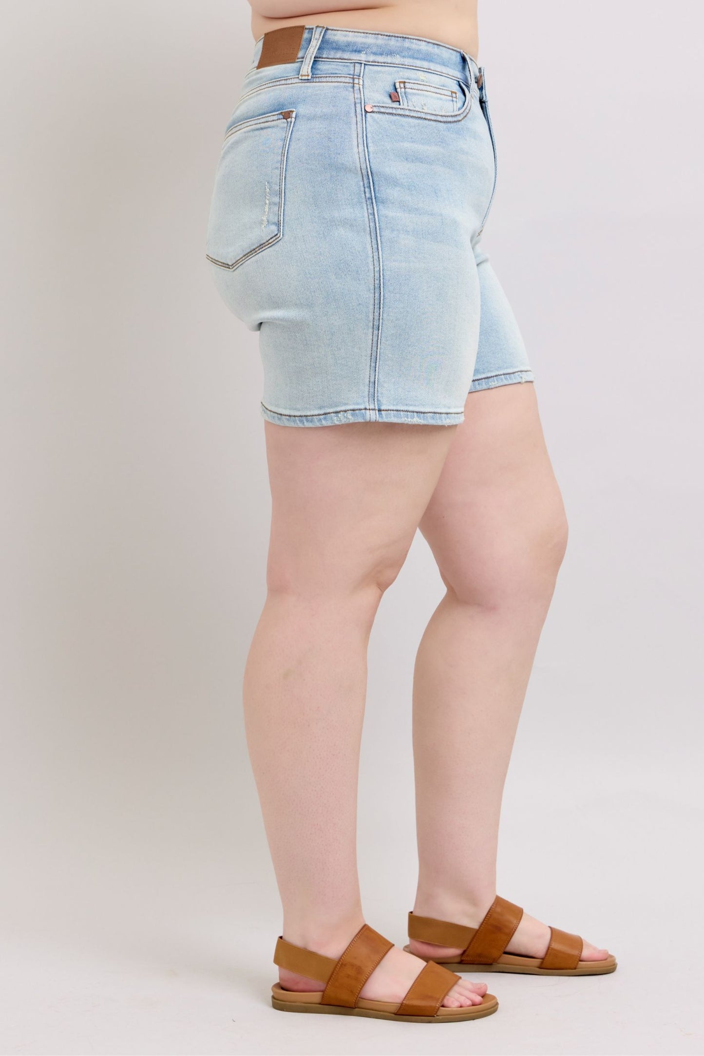 Judy Blue Full Size 2 Button Denim Women's Shorts