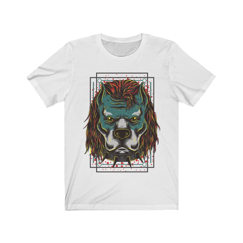 Hipster Pitbull Gangster illustrational Graphic T-Shirt