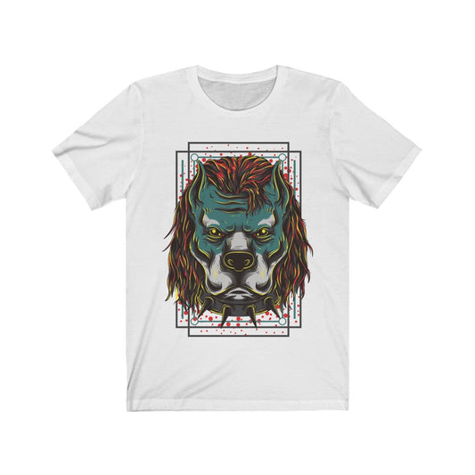 Hipster Pitbull Gangster illustrational Graphic T-Shirt