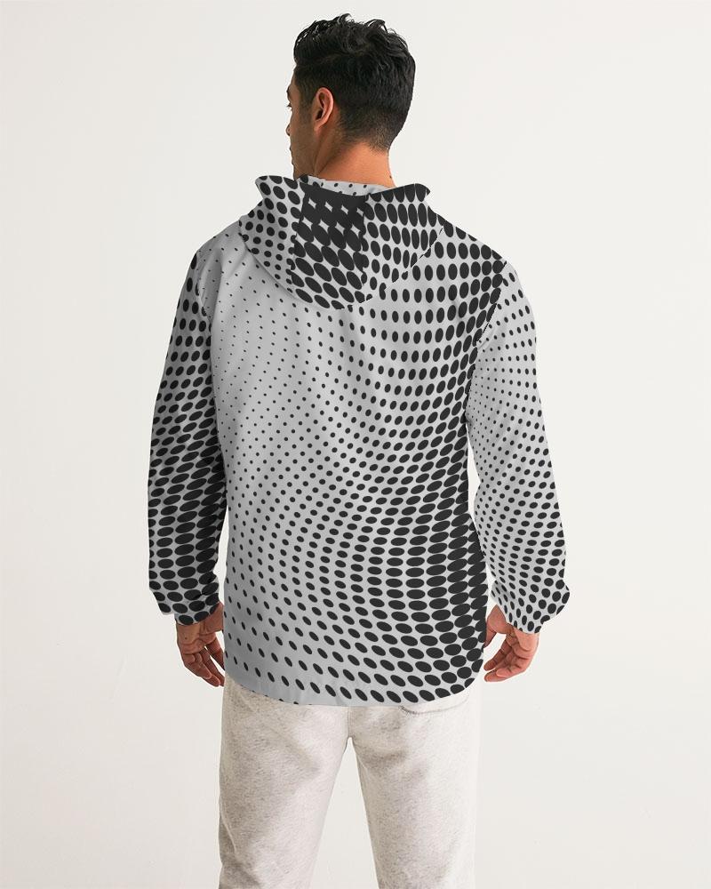 Mens Lightweight Windbreaker Jacket with Hood and Zipper Closure -