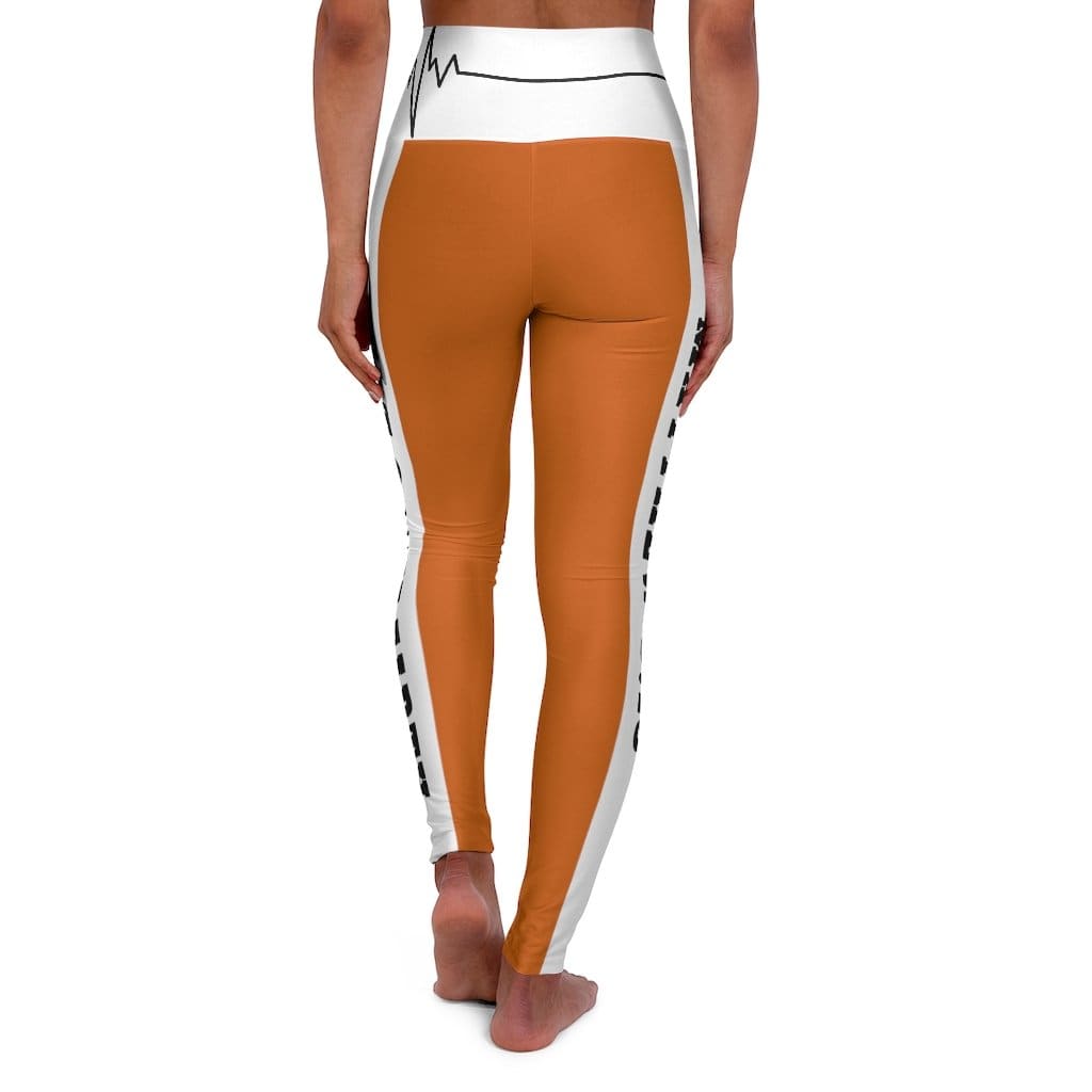 High Waisted Yoga Leggings - Burnt Orange Salt of the Earth Matthew