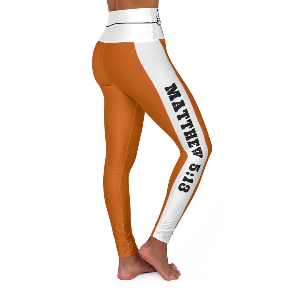 High Waisted Yoga Leggings - Burnt Orange Salt of the Earth Matthew