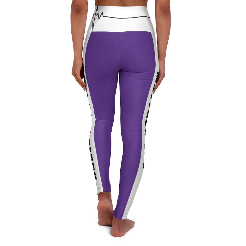 High Waisted Yoga Leggings - Dark Purple Salt of the Earth Matthew