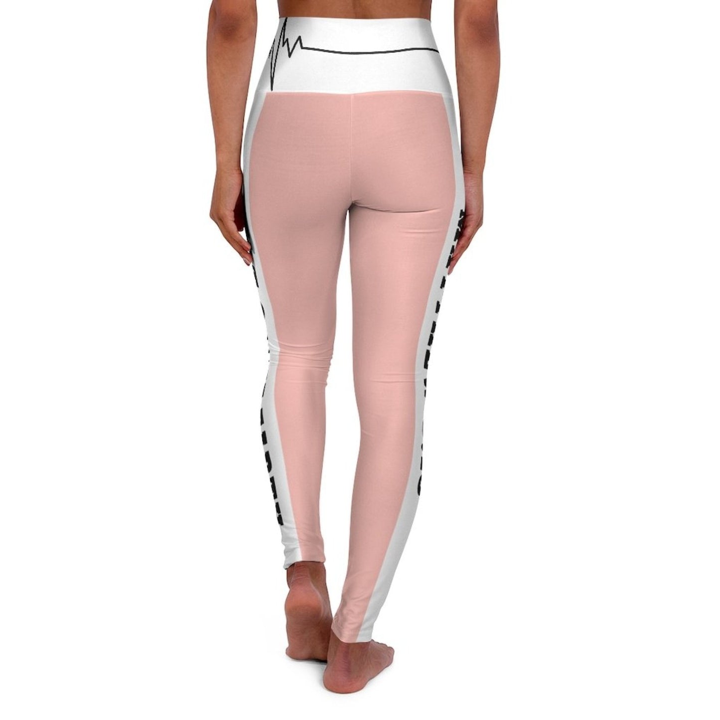 Womens High Waist Fitness Leggings - Peach Style Salt of the Earth