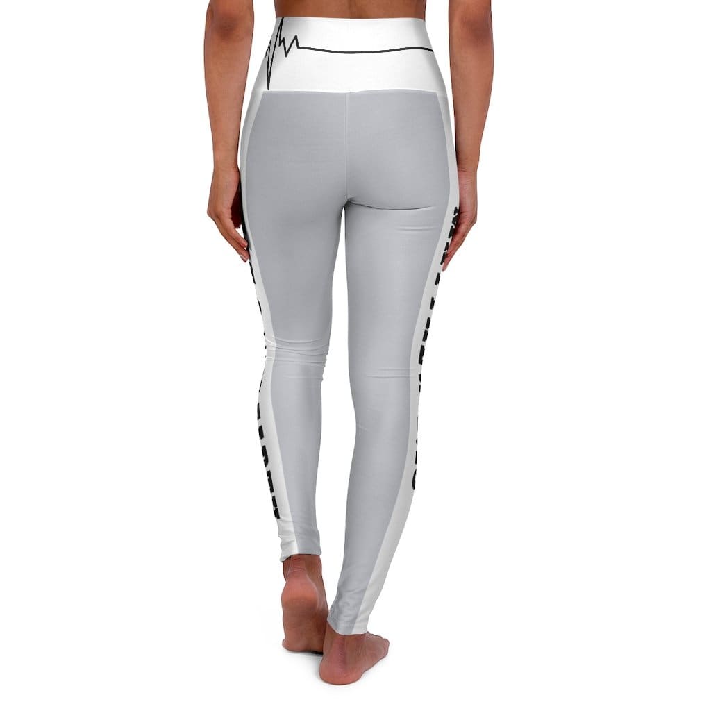 High Waisted Yoga Leggings - Slate Gray Salt of the Earth Matthew 5:13