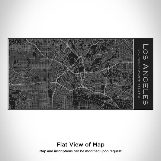 Los Angeles - California Map Insulated Bottle in Matte Black
