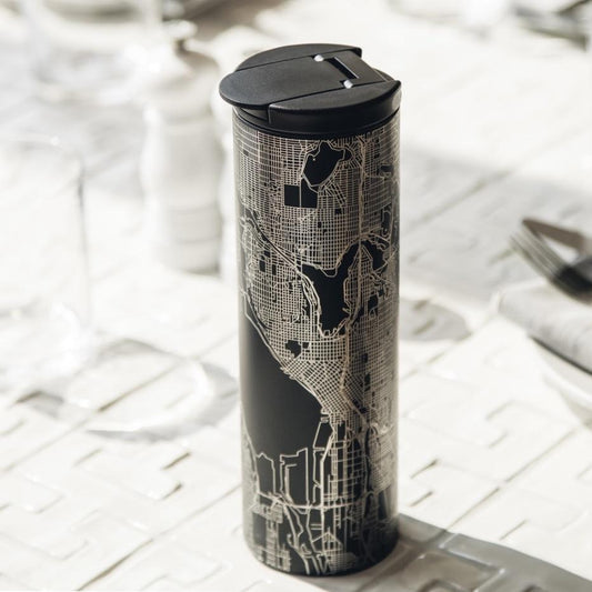 Mesa - Arizona Map Tumbler in Matte Black