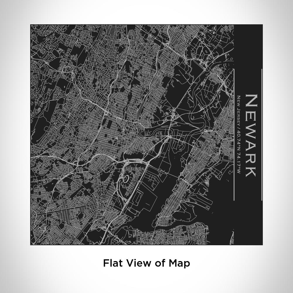 Newark - New Jersey Map Tumbler in Matte Black