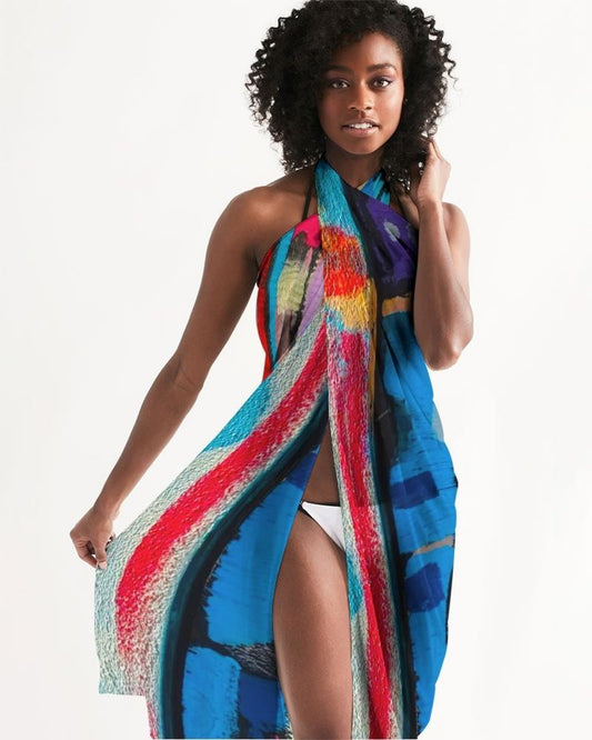 Swimsuit Cover Up Wrap / Sheer Multicolor - Sh7a00u