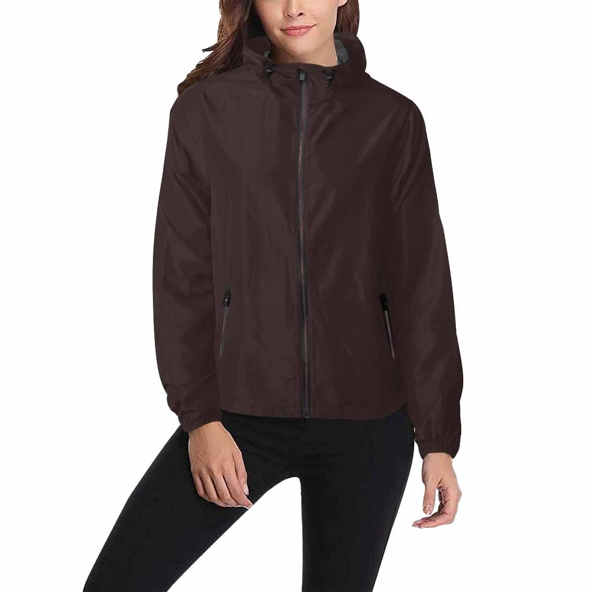 Carafe Brown Hooded Windbreaker Jacket - Men / Women