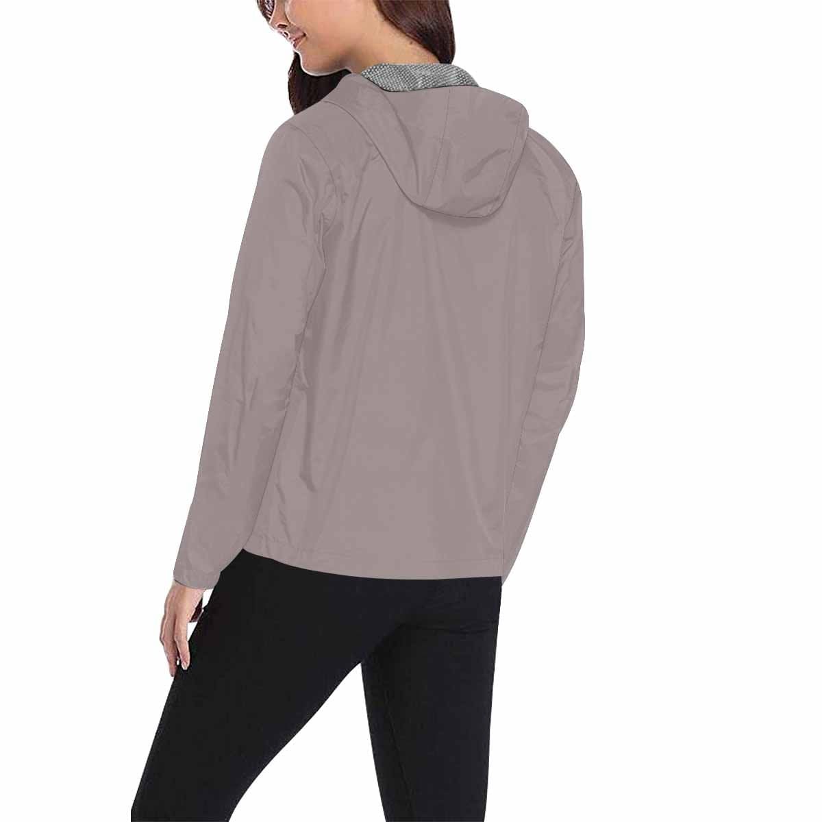 Coffee Brown Hooded Windbreaker Jacket - Men / Women