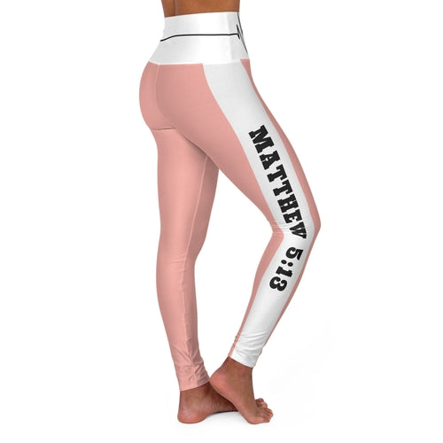 Womens High Waist Fitness Leggings - Peach Style Salt of the Earth