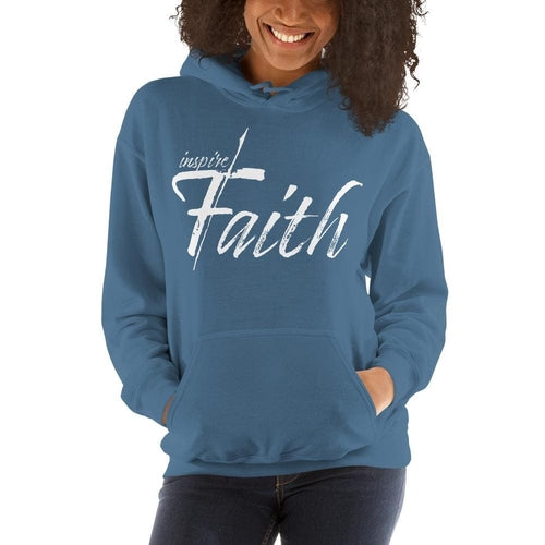 Womens Hoodie - Pullover Hooded Sweatshirt - Graphic/inspire Faith