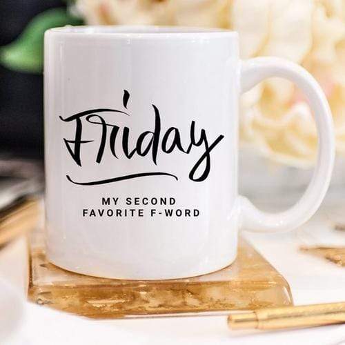Magenta Shadow Gifts 11oz Coffee Mug - Friday, My Second Favorite