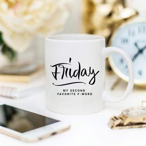 Magenta Shadow Gifts 11oz Coffee Mug - Friday, My Second Favorite