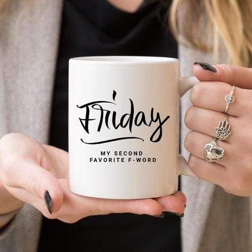 Magenta Shadow Gifts 11oz Coffee Mug - Friday, My Second Favorite