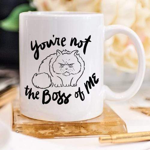 Magenta Shadow Gifts 11oz Coffee Mug - You're Not The Boss Of Me -