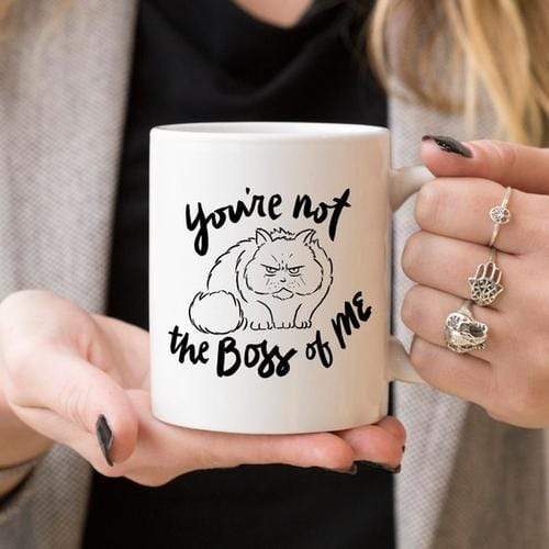 Magenta Shadow Gifts 11oz Coffee Mug - You're Not The Boss Of Me -
