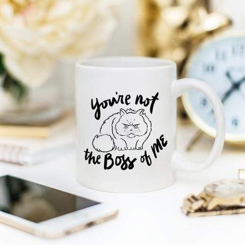 Magenta Shadow Gifts 11oz Coffee Mug - You're Not The Boss Of Me -