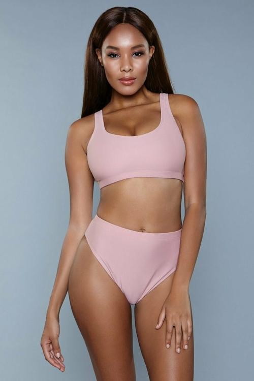 Brown Bellerophon Swimwear L / Pink 1985 Vera 2 Piece Set Black