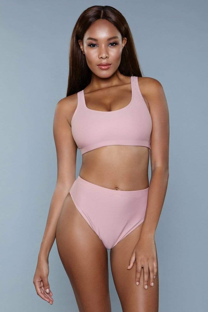 Brown Bellerophon Swimwear 1985 Vera 2 Piece Set Black