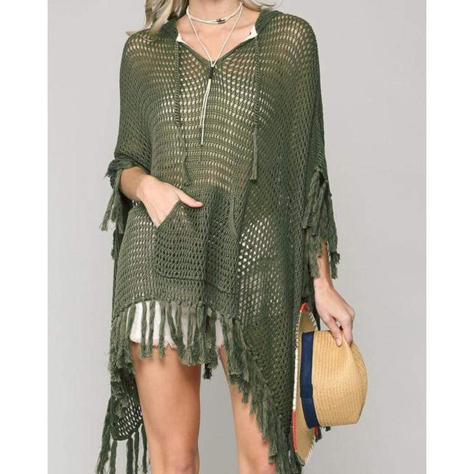 Silver Sam Swimwear One Size / green 2021 Summer V-neck Summer Dress Beach Tunic Women Beachwear Kaftan