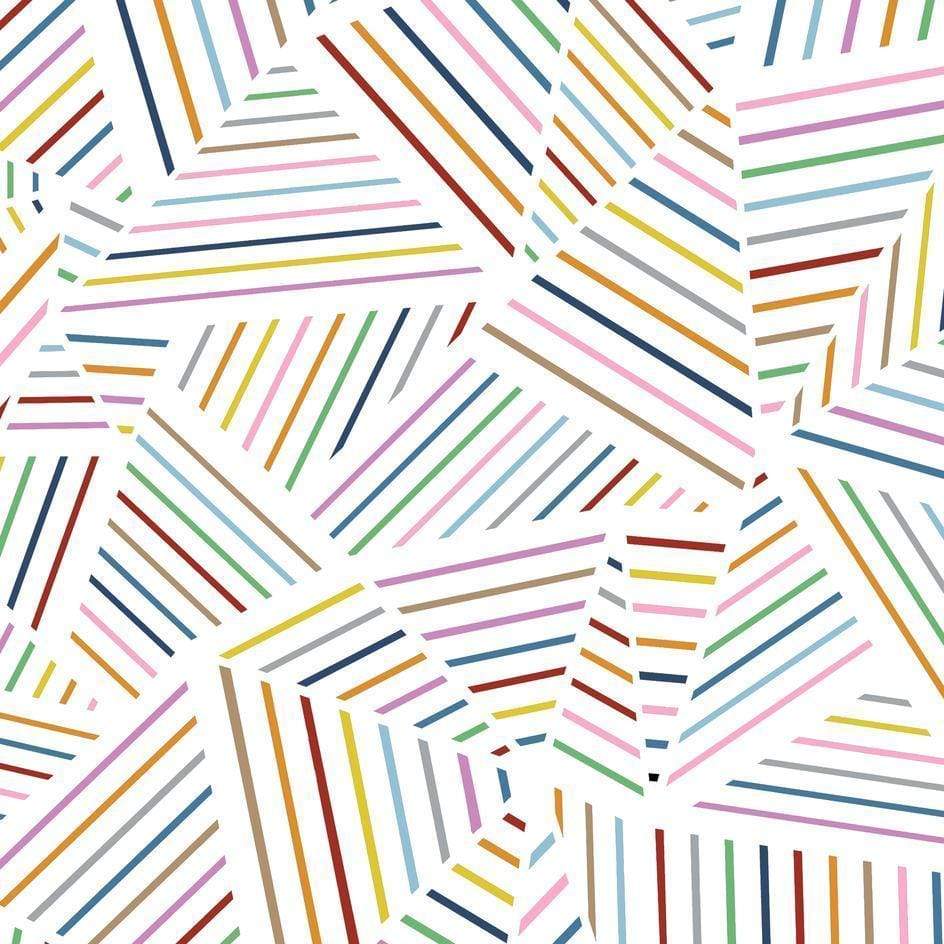 Scorpius Textiles & Pillows Ab Linear Rainbow Zoom Cushion/Pillow