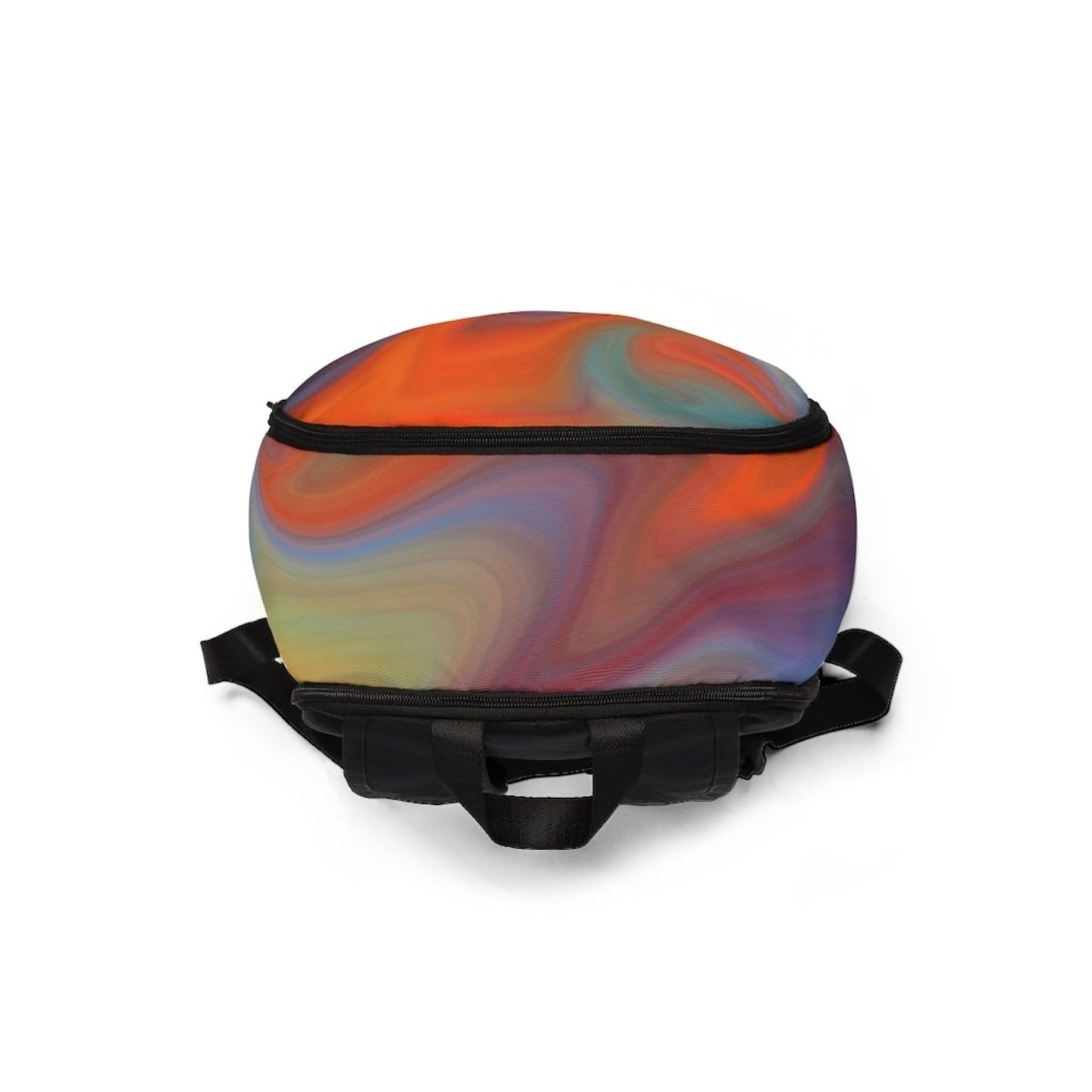 inQUE'INQ Backpacks Bags Rucksacks One Size Abstract autumn swirl style backpack