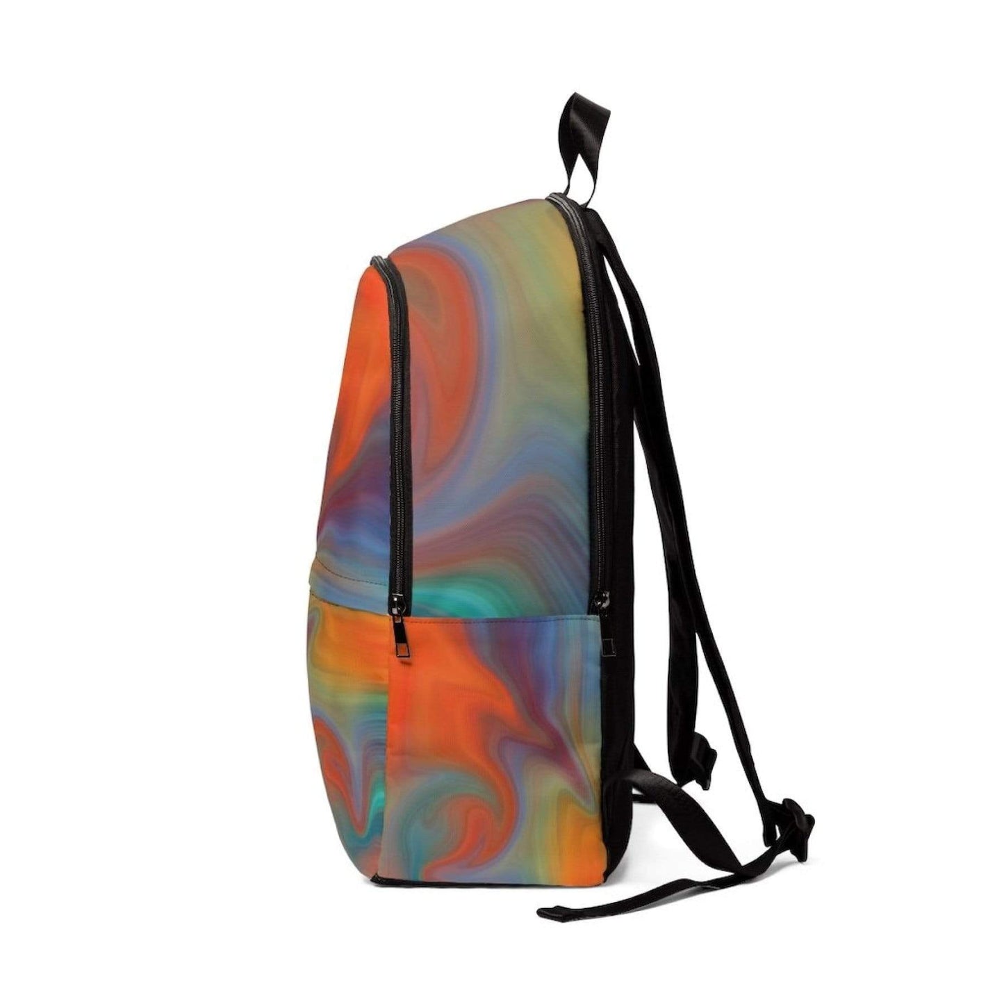 inQUE'INQ Backpacks Bags Rucksacks One Size Abstract autumn swirl style backpack