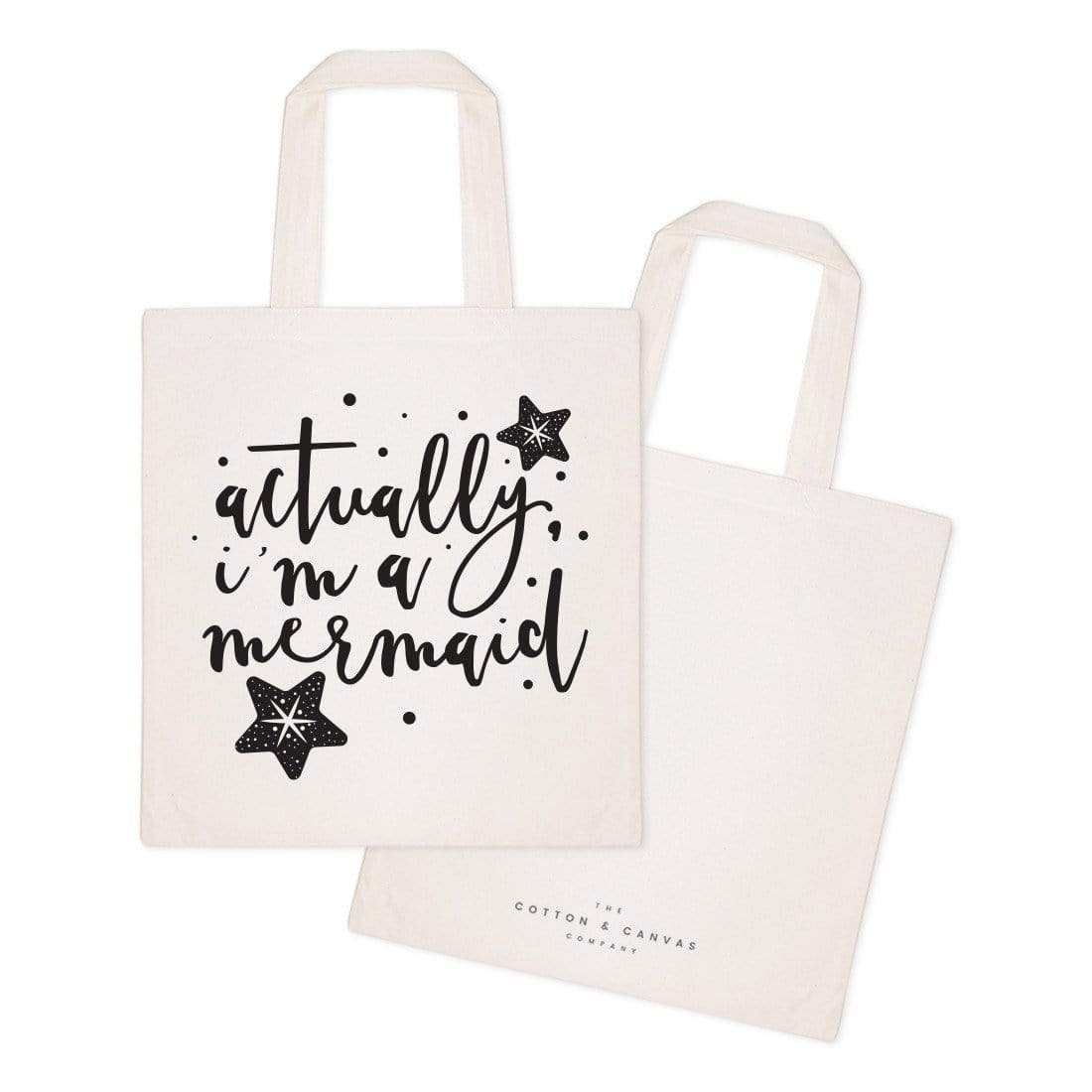 Turquoise Andromeda Totes & Beach Bags Actually, I'm a Mermaid Tote Bag