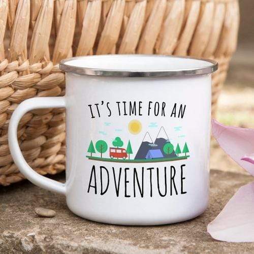 Magenta Shadow Gifts Adventure Mug Enamel Mug Wanderlust Camping Mug
