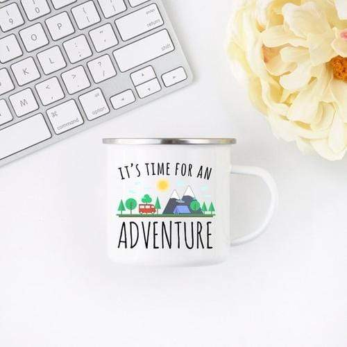 Magenta Shadow Gifts Adventure Mug Enamel Mug Wanderlust Camping Mug