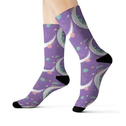 Yellow Pandora Socks L Alien Chilling Socks