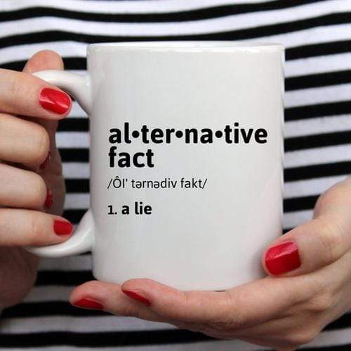 Magenta Shadow Gifts Alternative Fact Mug, Political Mug, Anti Trump