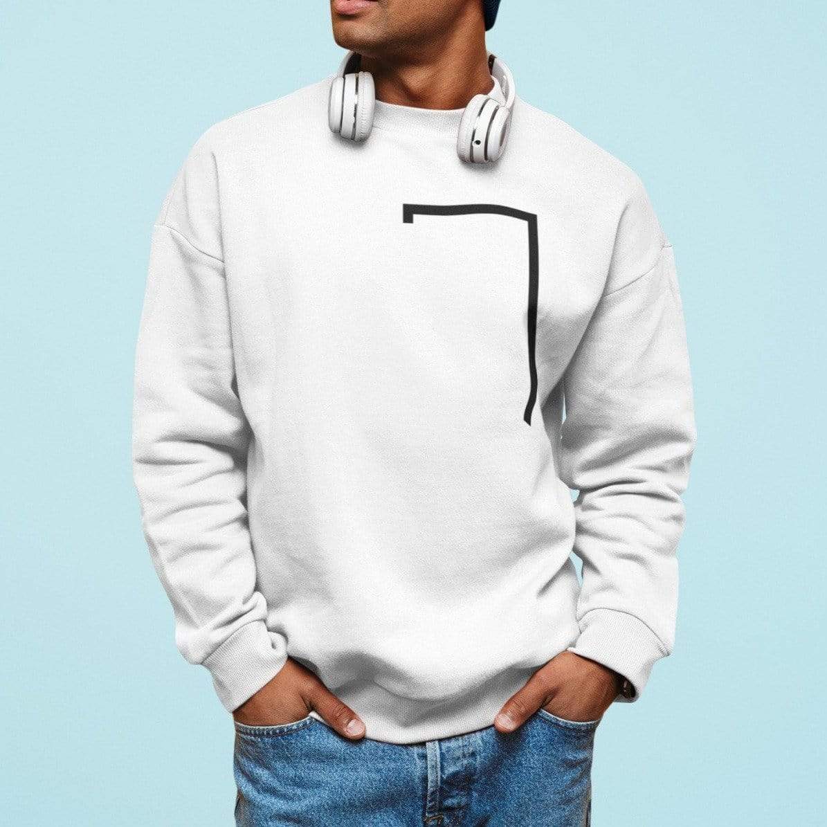 Yellow Pandora Sweaters & Hoodies Angled Logo Crewneck Sweatshirt