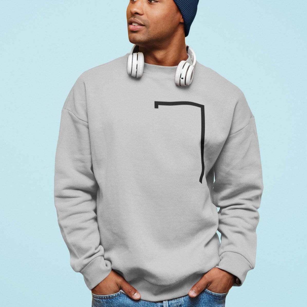Yellow Pandora Sweaters & Hoodies Angled Logo Crewneck Sweatshirt