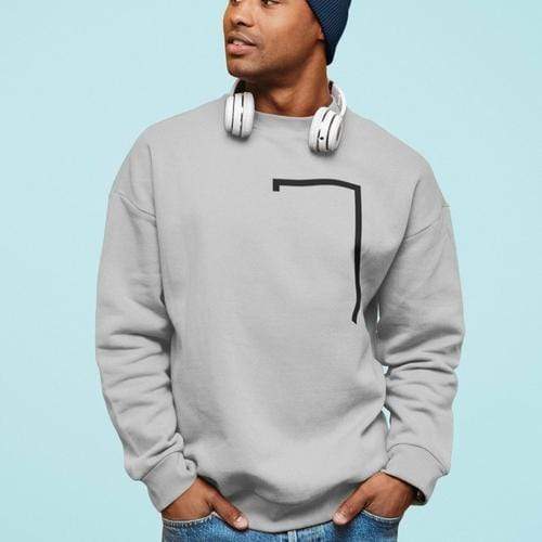Yellow Pandora Sweaters & Hoodies 2XL / Sport Grey Angled Logo Crewneck Sweatshirt