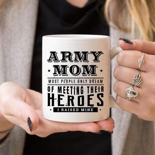 Magenta Shadow Gifts Army Mom. Most People Only Dream Of Meeting Their