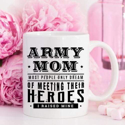 Magenta Shadow Gifts Army Mom. Most People Only Dream Of Meeting Their