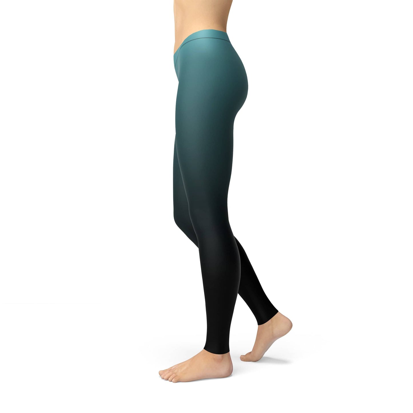 Orange Poppy Leggings Avery Blue Black Ombre Leggings